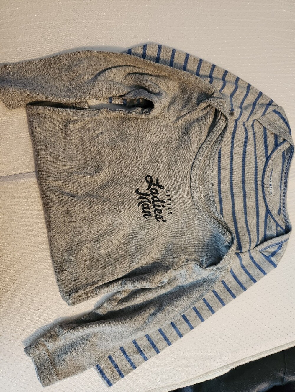 Carter's Gray Long Sleeve Onsies Set
